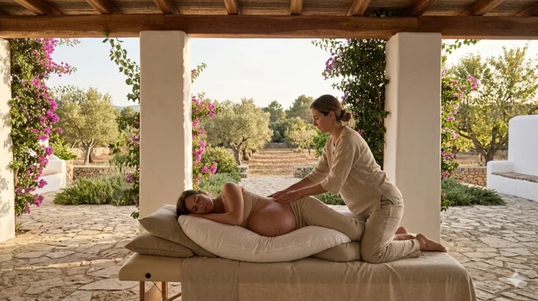 yoga prénatal et soins bien-être retraite grossesse Soleia