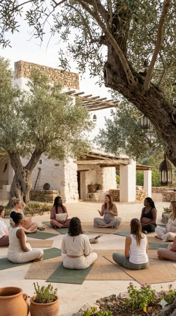 yoga prénatal et soins bien-être retraite grossesse Soleia